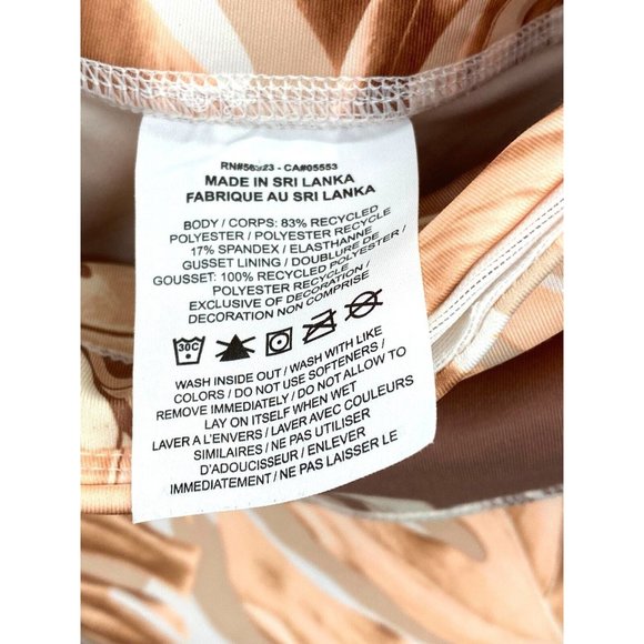 Nike Plus Size Fast Crop Running Tights 1X Floral Tropical Athletic Workout - Picture 3 of 6